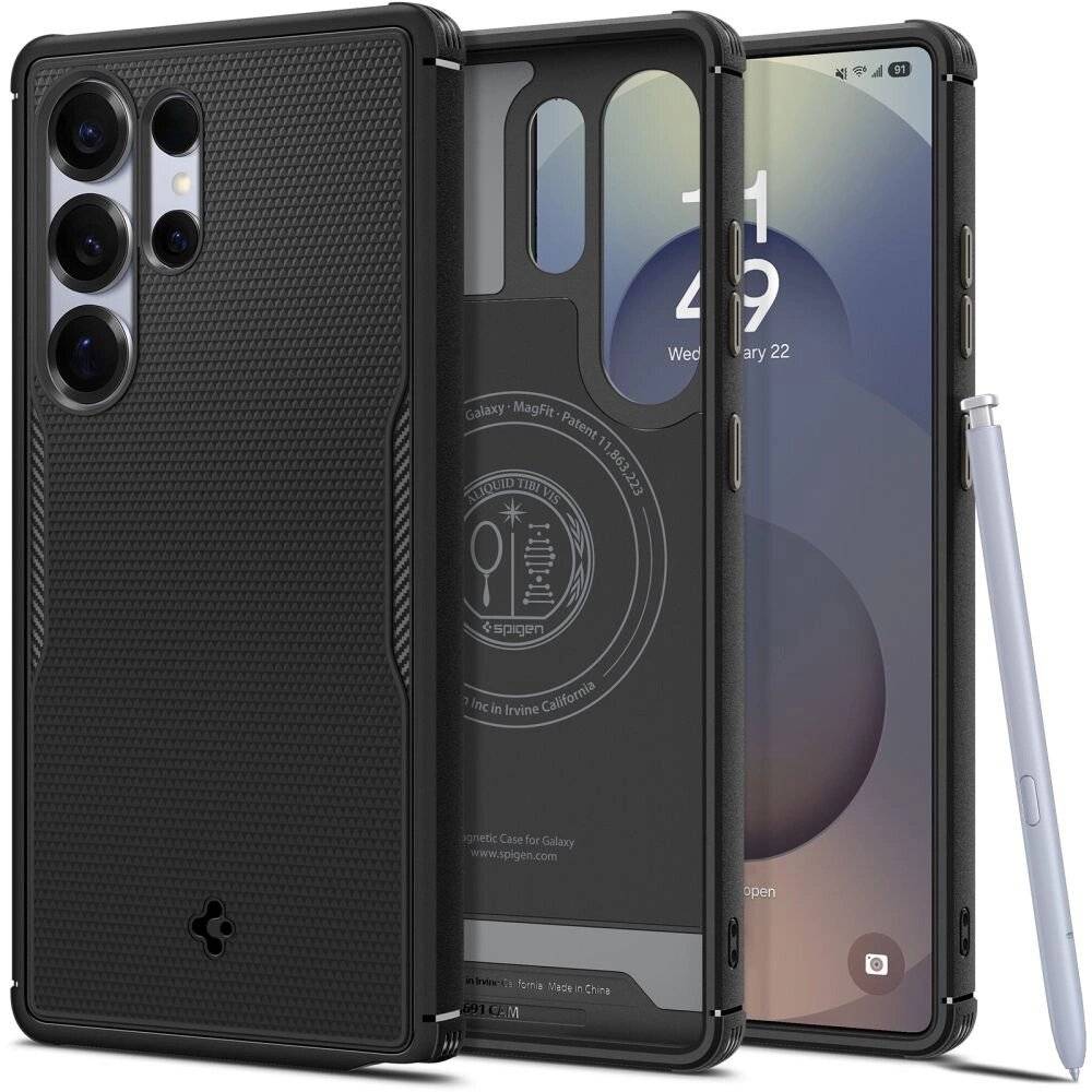 Spigen Core Armor Mag Hülle Samsung Galaxy S25 Ultra – Schwarz