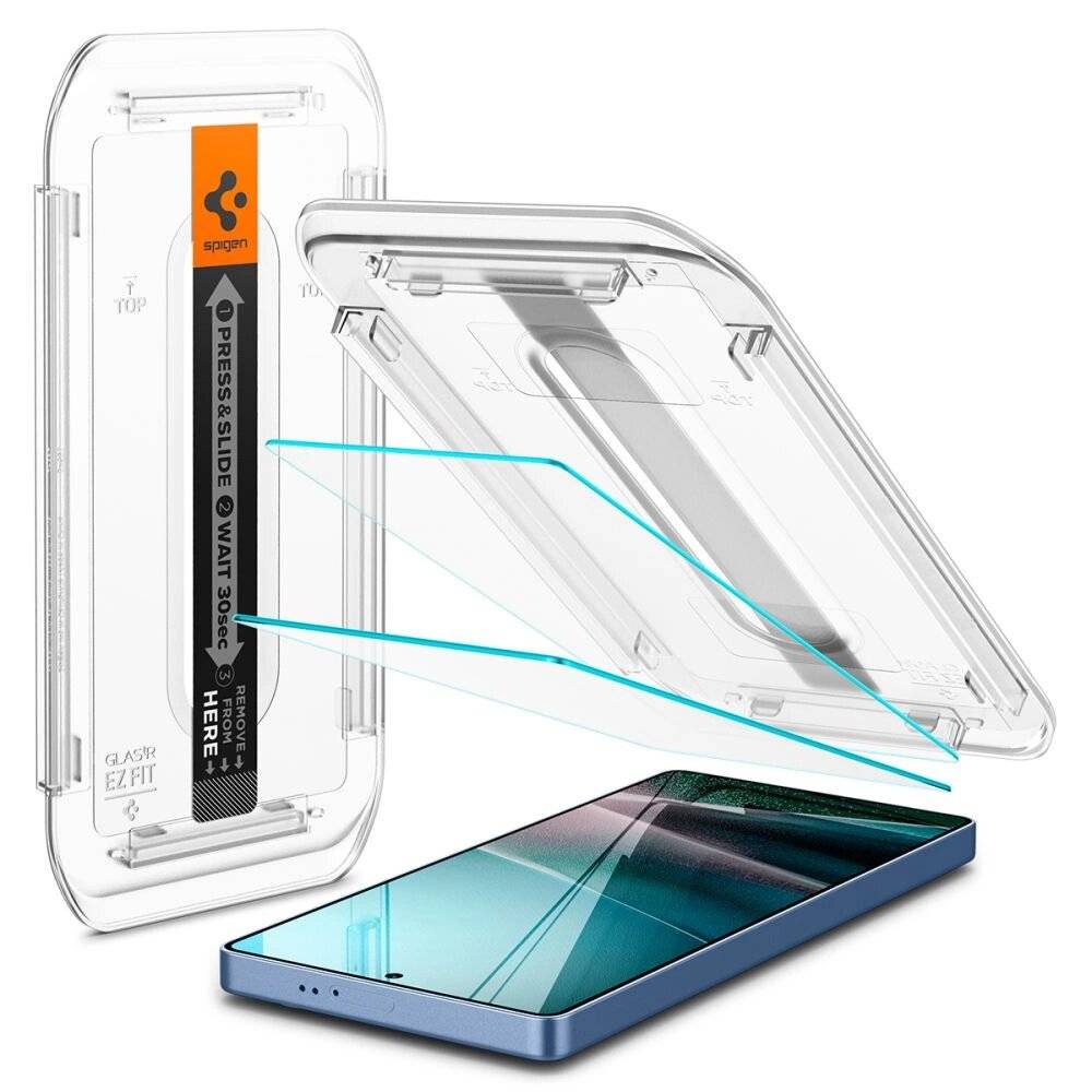 Spigen Glas.tR EZ FIT Schutzglas 2er-Pack Samsung Galaxy S25 Ultra – transparent