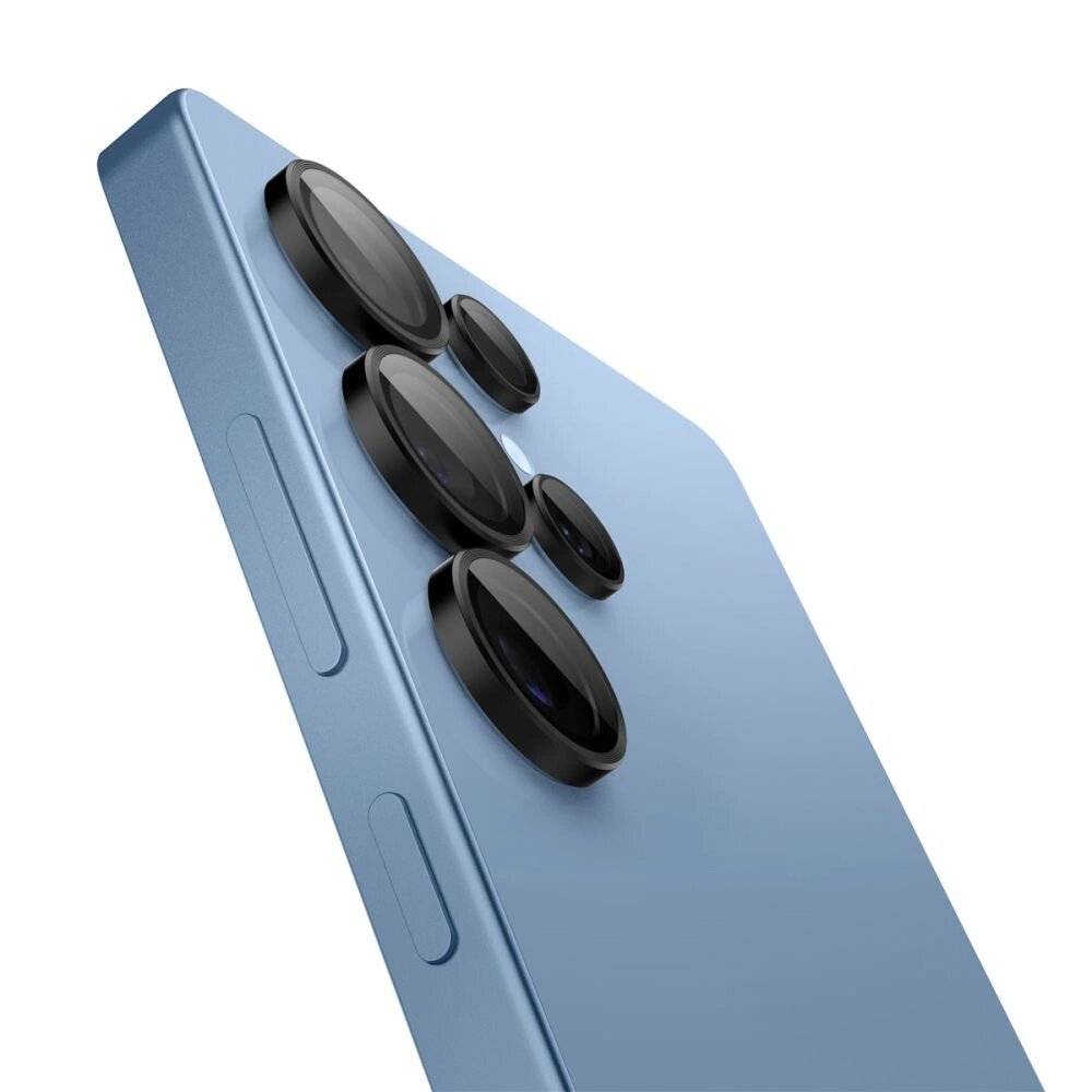 Spigen Optik Pro GLAS.TR EZ FIT 2er-Pack Kameraabdeckung Samsung Galaxy S25 Ultra – Schwarz