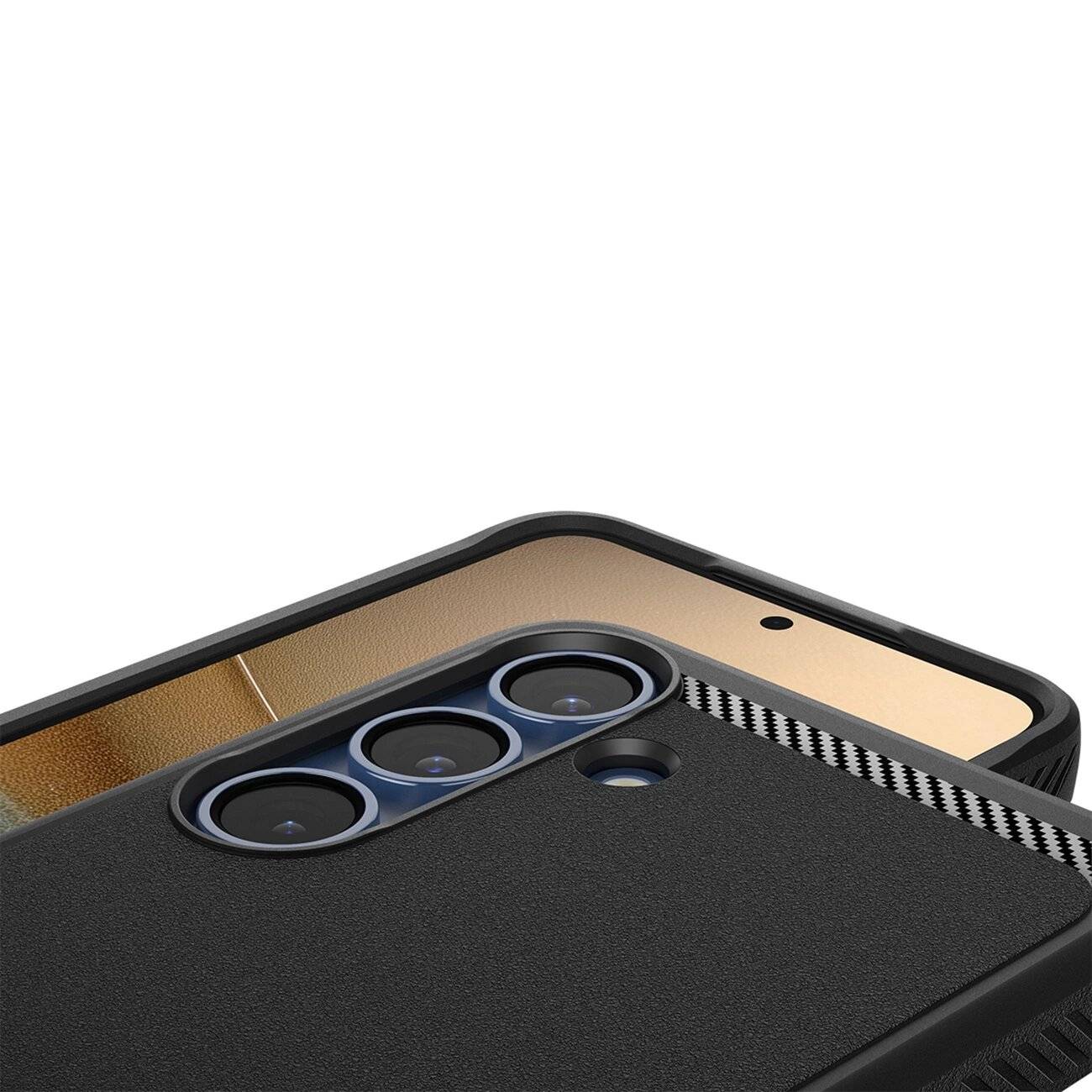 Spigen Rugged Armor Mag MagSafe Hülle Samsung Galaxy S25 - Mattschwarz