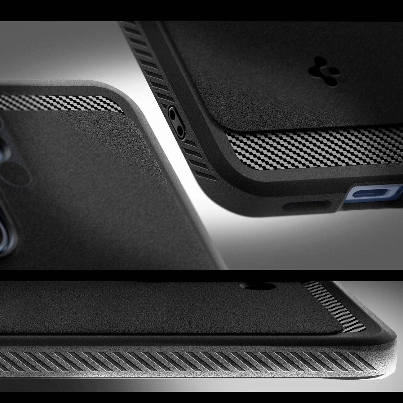 Spigen Rugged Armor Mag MagSafe Hülle Samsung Galaxy S25 - Mattschwarz