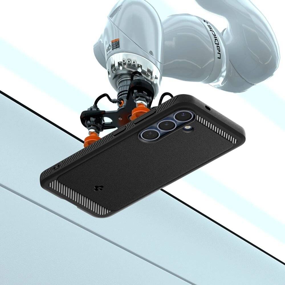 Spigen Rugged Armor Mag MagSafe Hülle Samsung Galaxy S25 - Mattschwarz