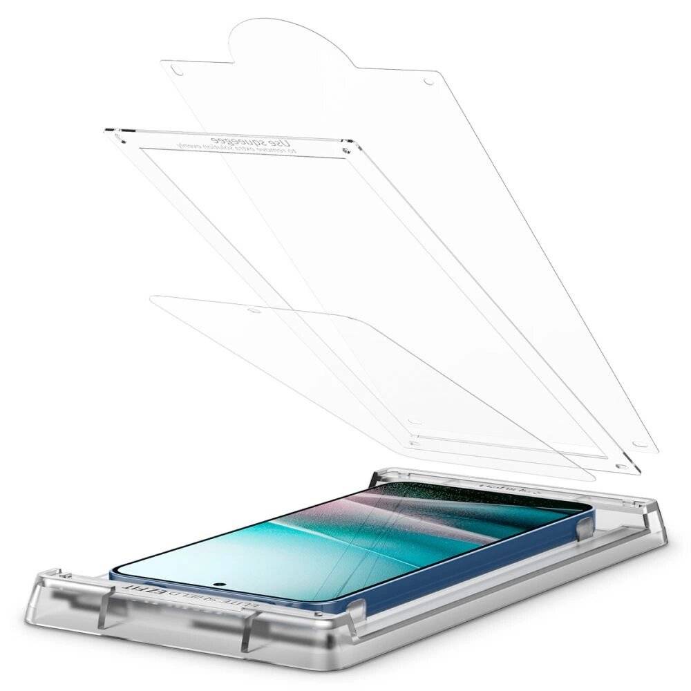 Spigen ELITE SHIELD EZ FIT Hybridglas Samsung Galaxy S25 – transparent