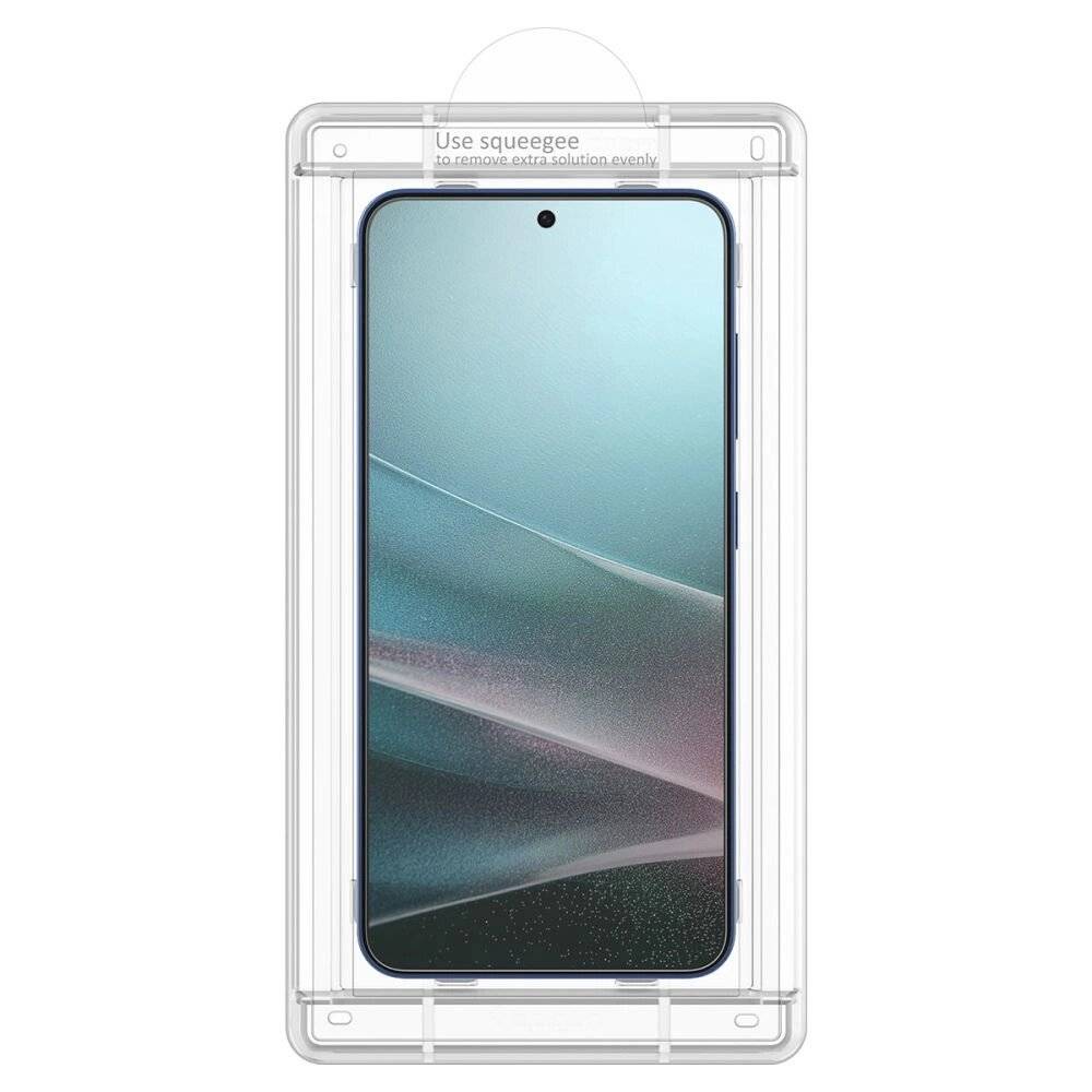 Spigen ELITE SHIELD EZ FIT Hybridglas Samsung Galaxy S25 – transparent