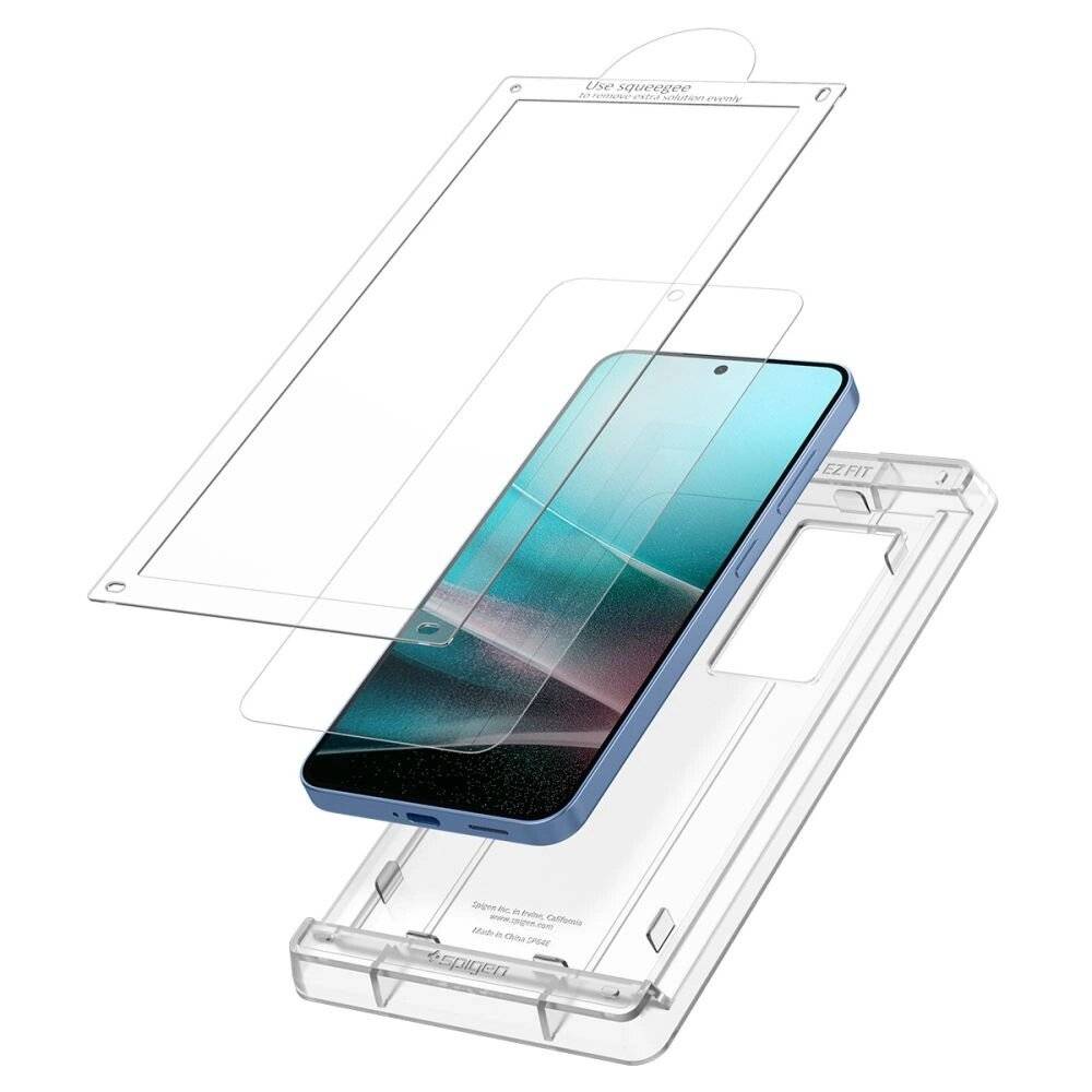 Spigen ELITE SHIELD EZ FIT Hybridglas Samsung Galaxy S25 – transparent