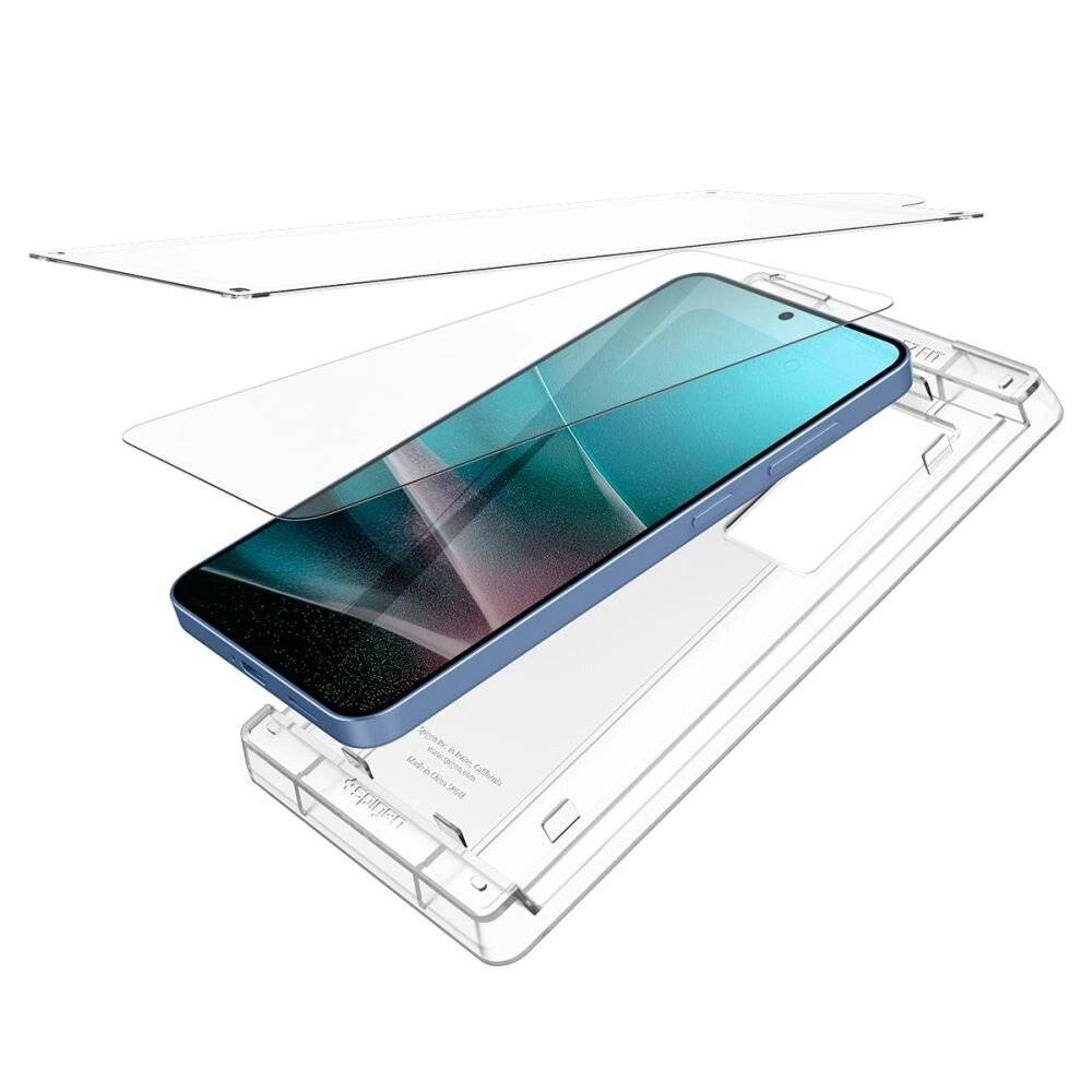 Spigen ELITE SHIELD EZ FIT Hybridglas Samsung Galaxy S25 – transparent
