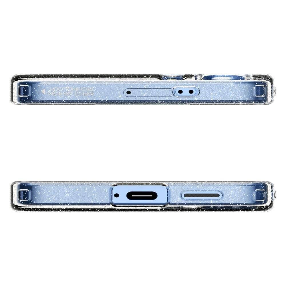 Spigen Liquid Crystal Hülle Samsung Galaxy S25 – glitzernd transparent