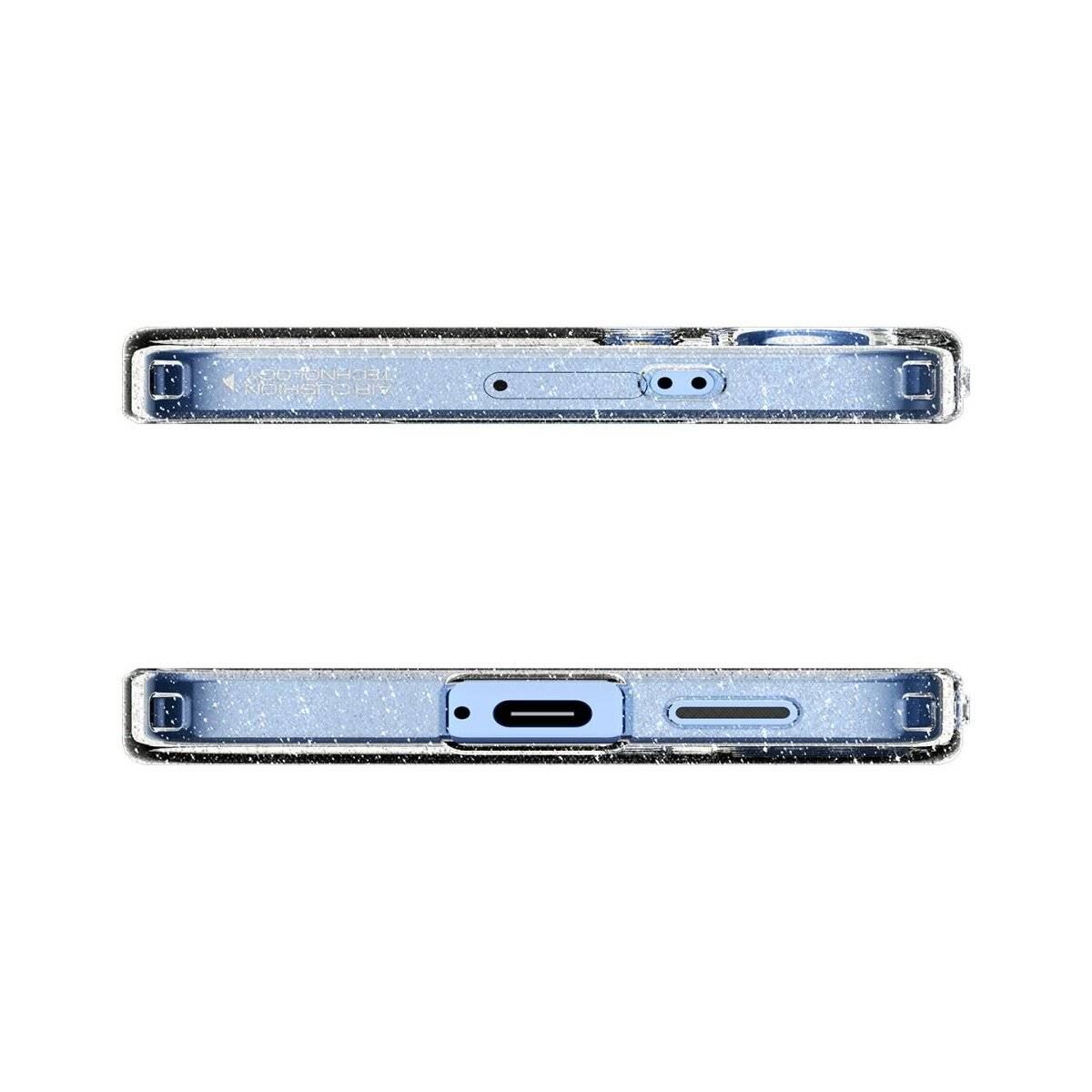 Handyhalter, der auf einem Autolüftungsgitter montiert ist und ein Smartphone sicher an Ort und Stelle hält. Das Gerät ist für bequeme Nutzung während der Fahrt konzipiert.