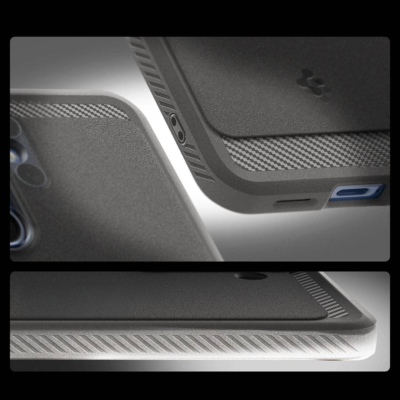 Spigen Rugged Armor Mag MagSafe Hülle Samsung Galaxy S25 – grau