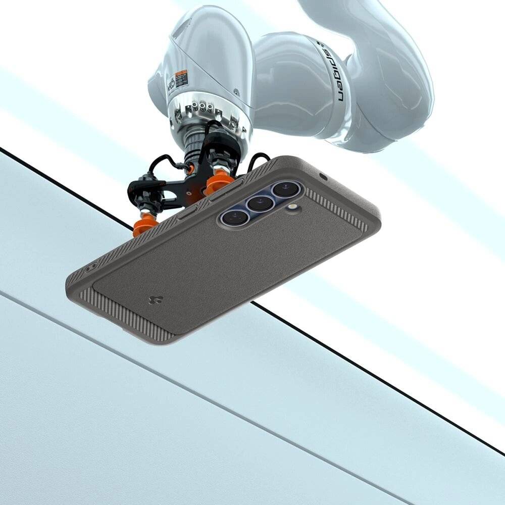 Spigen Rugged Armor Mag MagSafe Hülle Samsung Galaxy S25 – grau