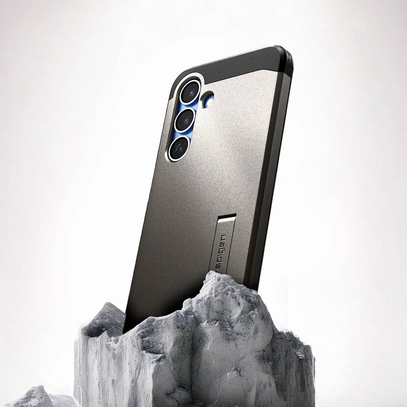 Spigen Tough Armor MagSafe Hülle Samsung Galaxy S25 – grau