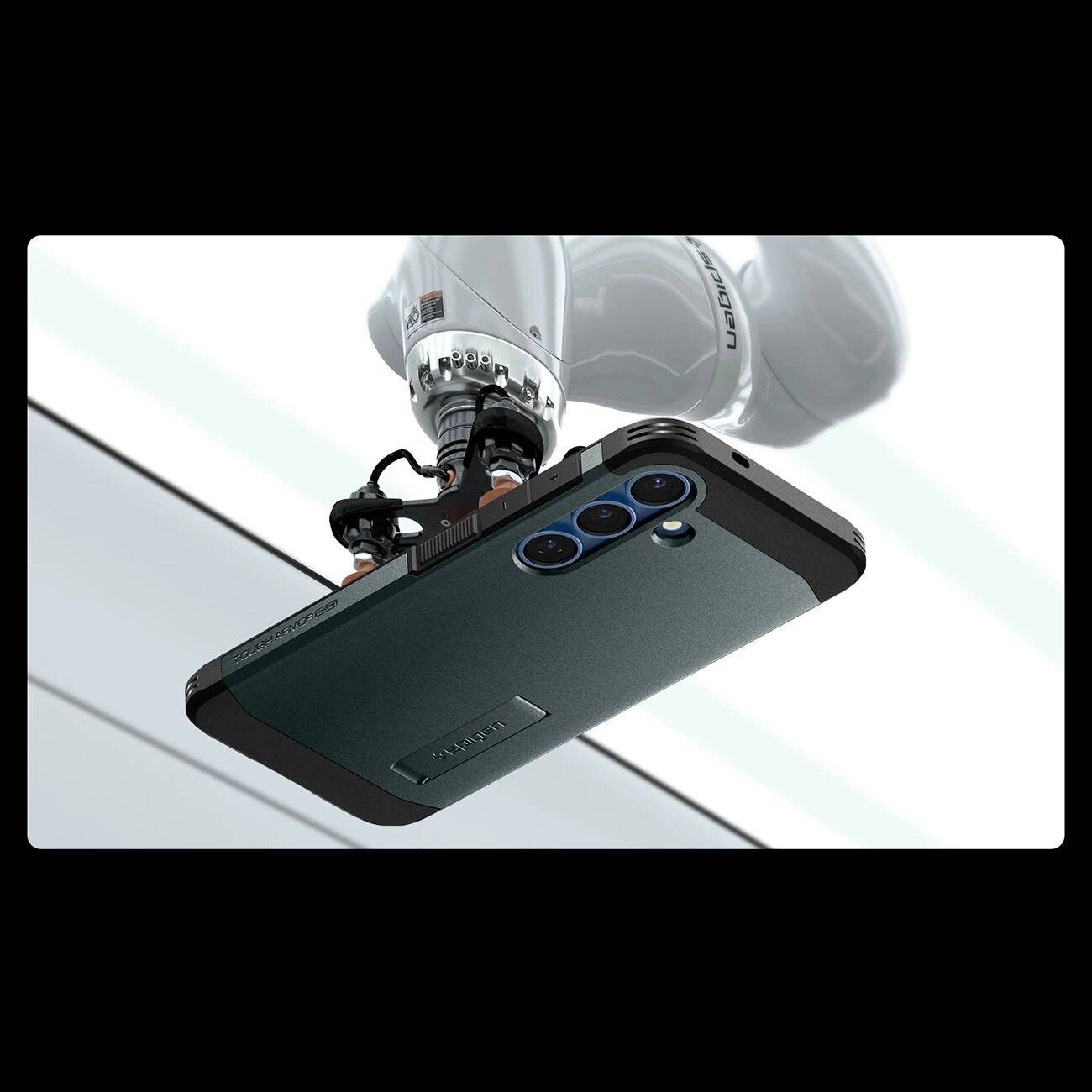 Spigen Tough Armor MagSafe Hülle Samsung Galaxy S25 – grün