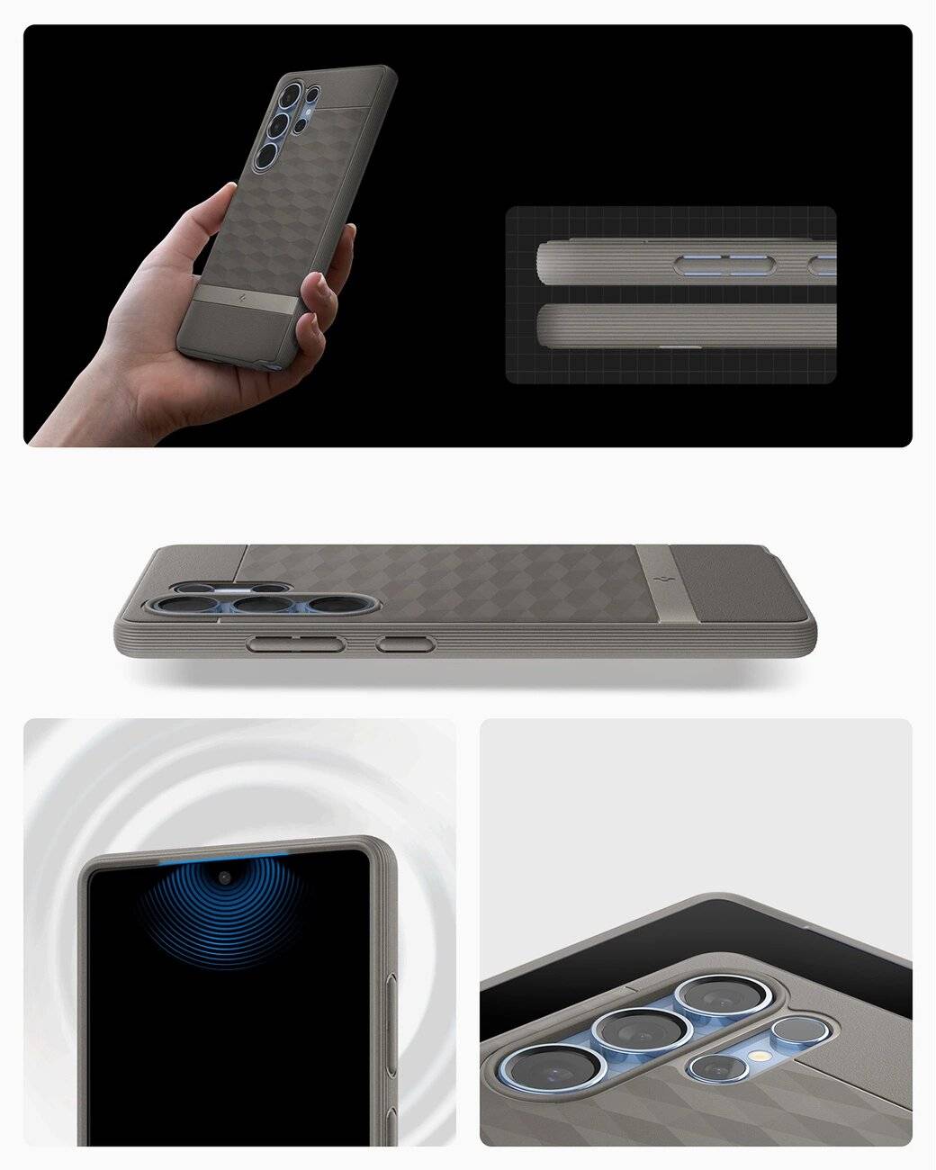 Caseology Parallax Mag MagSafe Hülle Samsung Galaxy S25 Ultra – Grau