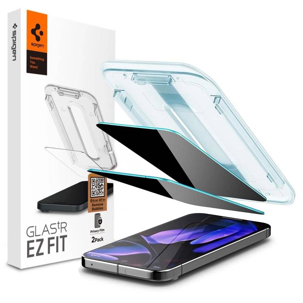 Spigen Glas.TR "Ez Fit" Privacy HD 2er-Pack Sichtschutzglas Google Pixel 9 / Pro