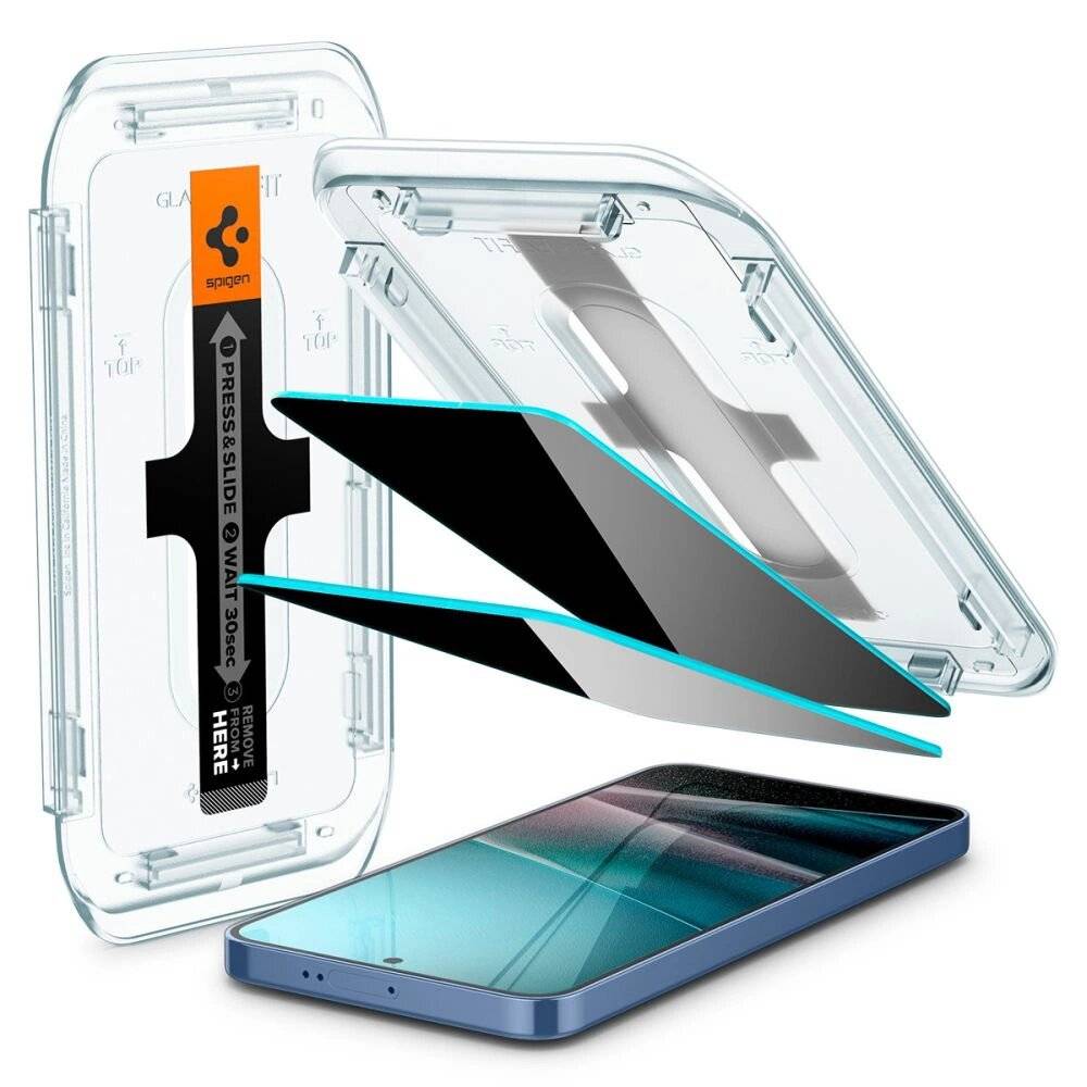 Spigen Glas.TR "Ez Fit" Privacy HD 2er-Pack Sichtschutzglas Samsung Galaxy S24+ / S25+