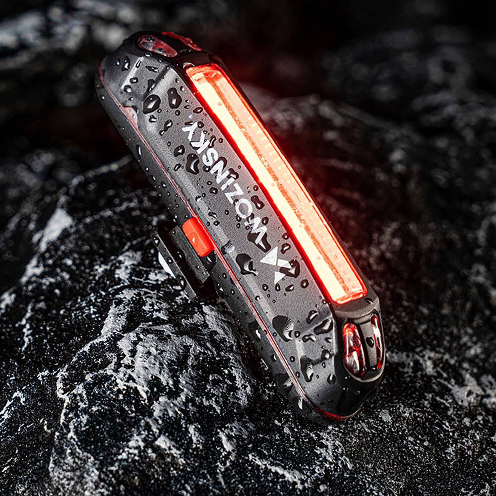 Wozinsky WSBLB3 Fahrradlicht-Set vorne 1000 lm hinten, USB-C, Schwarz