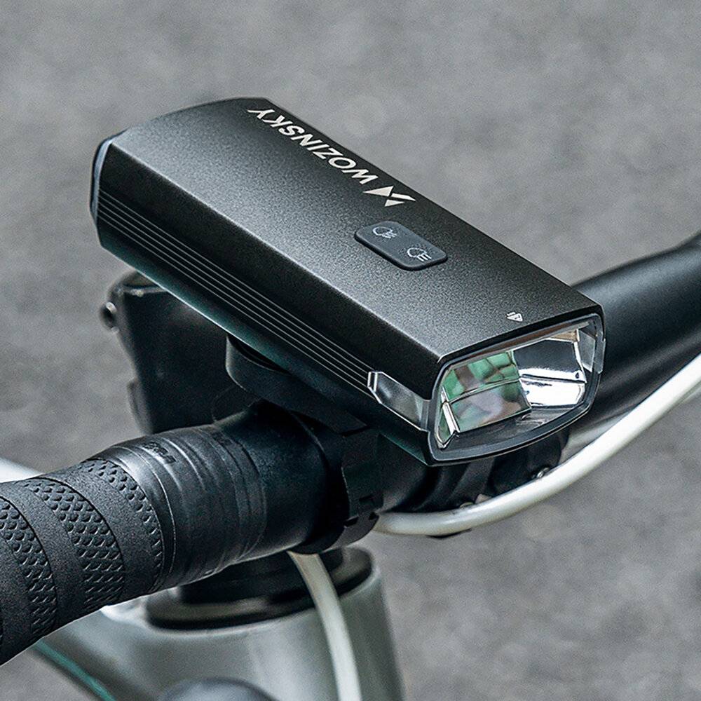 Wozinsky Fahrrad-Frontlicht + USB-C-Kabel 3000 lm - Schwarz