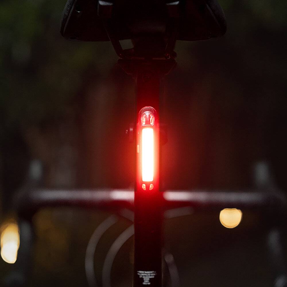 Wozinsky WSBLB2 USB-C Fahrradlicht-Set vorne 400 lm hinten, Schwarz