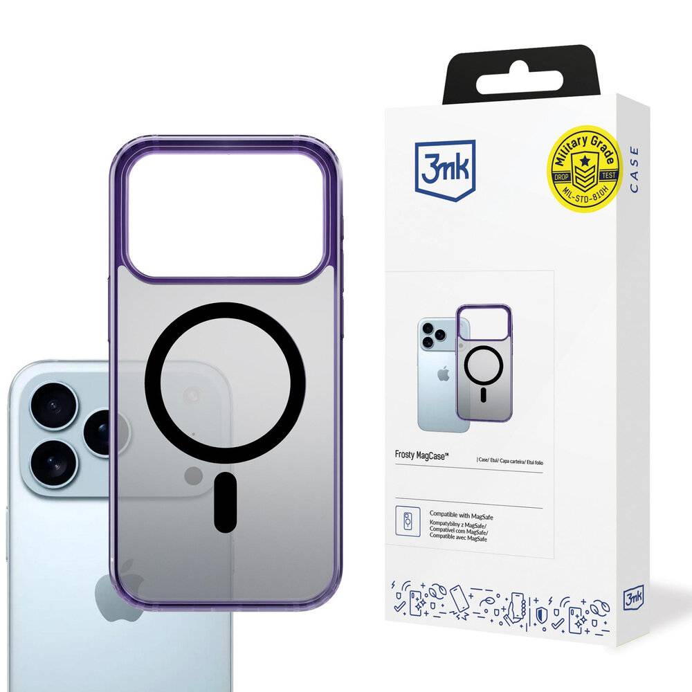 3mk Frosty MagCase iPhone 17 Pro - Lila