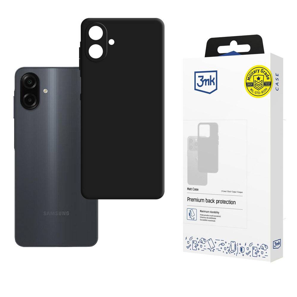 3mk Matt Case Samsung Galaxy A07 4G - Schwarz