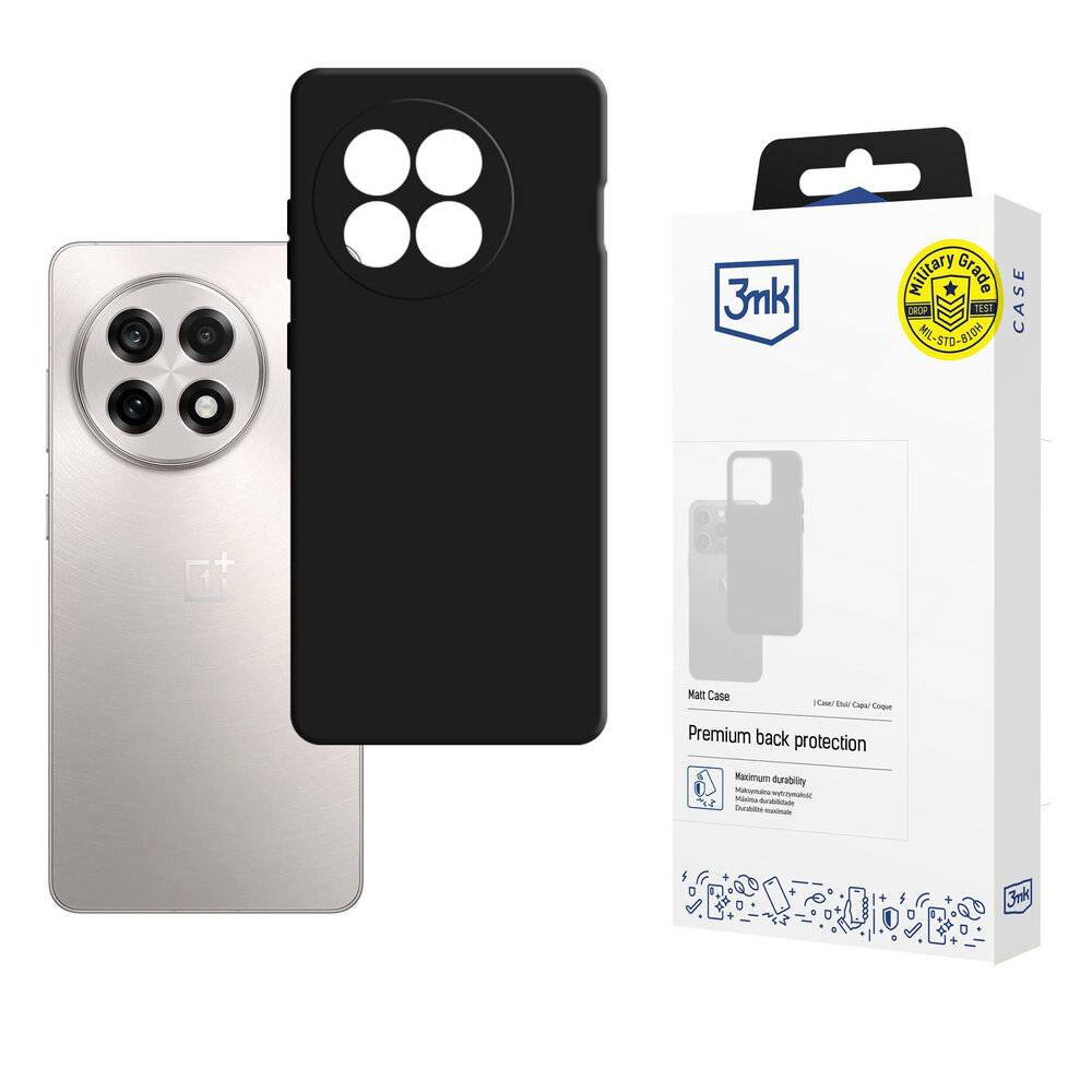 3mk Matt Case OnePlus 13R/ACE 5 - Mattschwarz