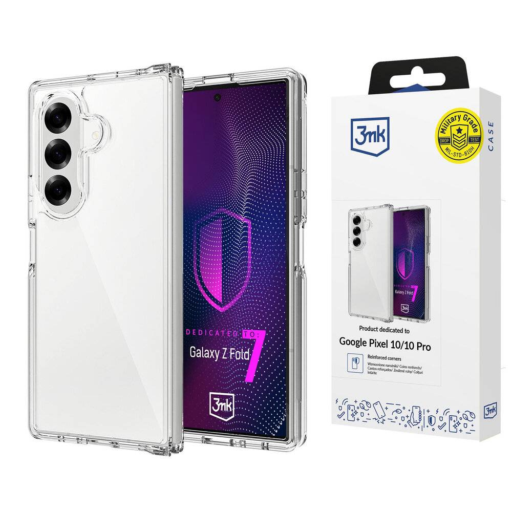 3mk Armor Case Samsung Galaxy Z Fold 7 - Transparent