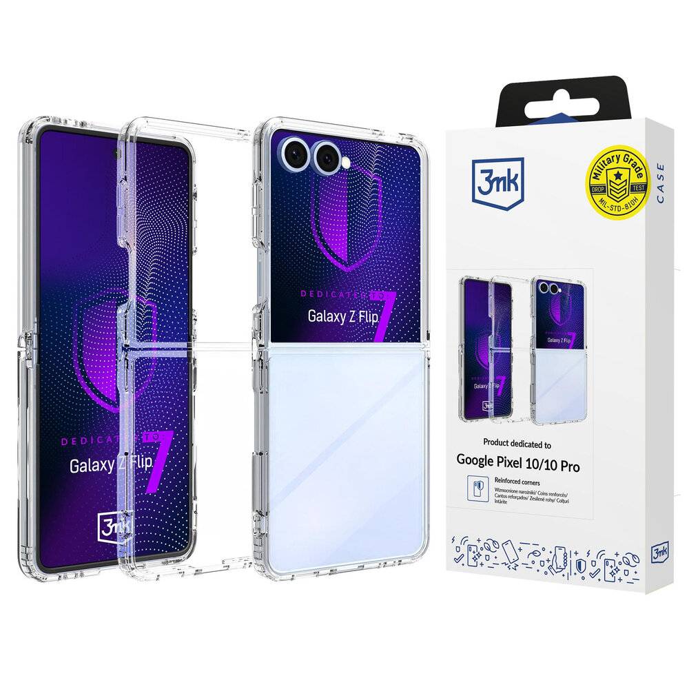 3mk Armor Case Samsung Galaxy Z Flip 7 - Transparent