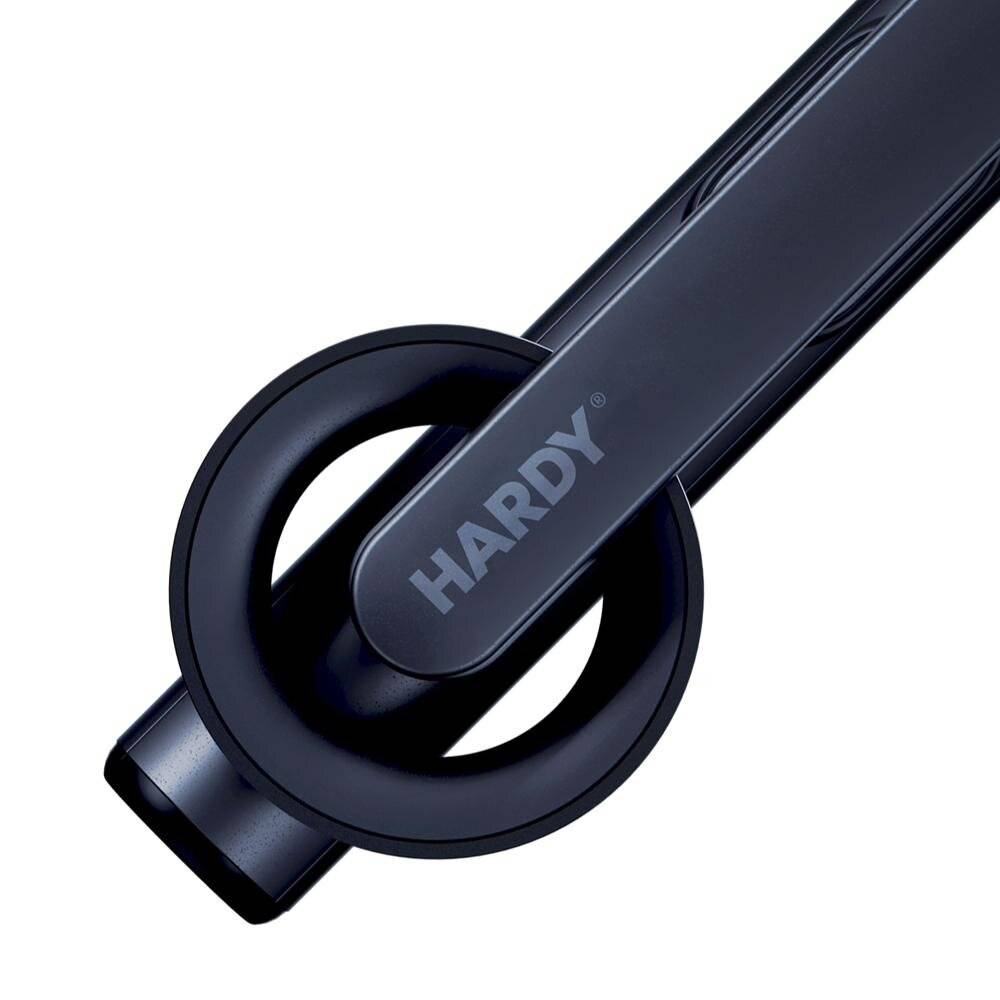 Ein Gerät, das ein Smartphone drahtlos mit blauem Licht lädt, mit einem Blitzsymbol, das schnelle Ladetechnologie anzeigt.