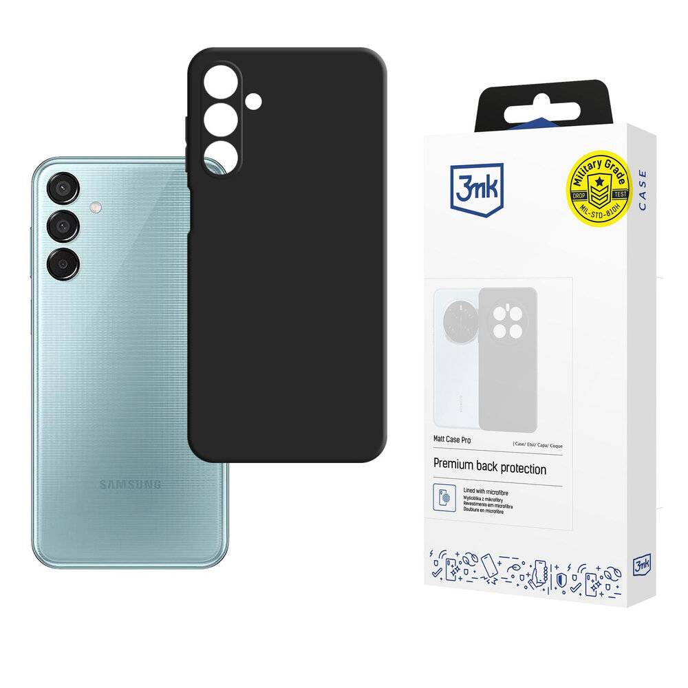 3mk Matt Case Pro Samsung Galaxy M16 5G - Mattschwarz