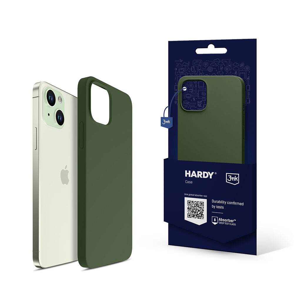 3mk Hardy Silicone MagCase iPhone 15 Plus - grün