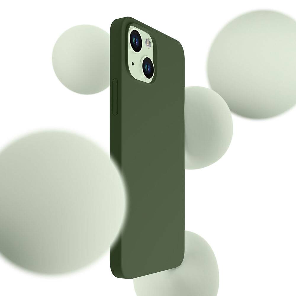 3mk Hardy Silicone MagCase iPhone 15 Plus - grün