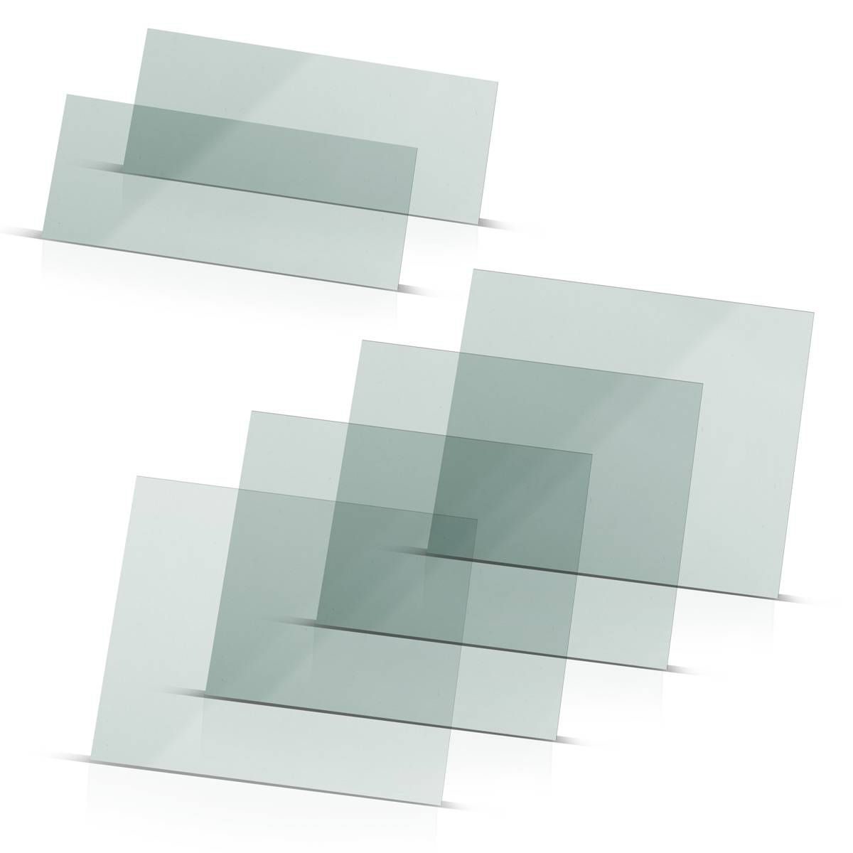 STAHLWERK Schweißhelm Vorsatzscheiben 6er Set – Ersatzgläser innen und außen