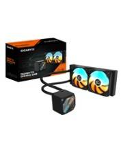 Gigabyte GME 240 Wasserkühlung für AMD und Intel CPU Schwarz CPU-Kühler 35,8 dB Sockel AM4 Ryzen AM5 Zen4 1700 Core i 1851 Ultra 100&200 61,61 cfm