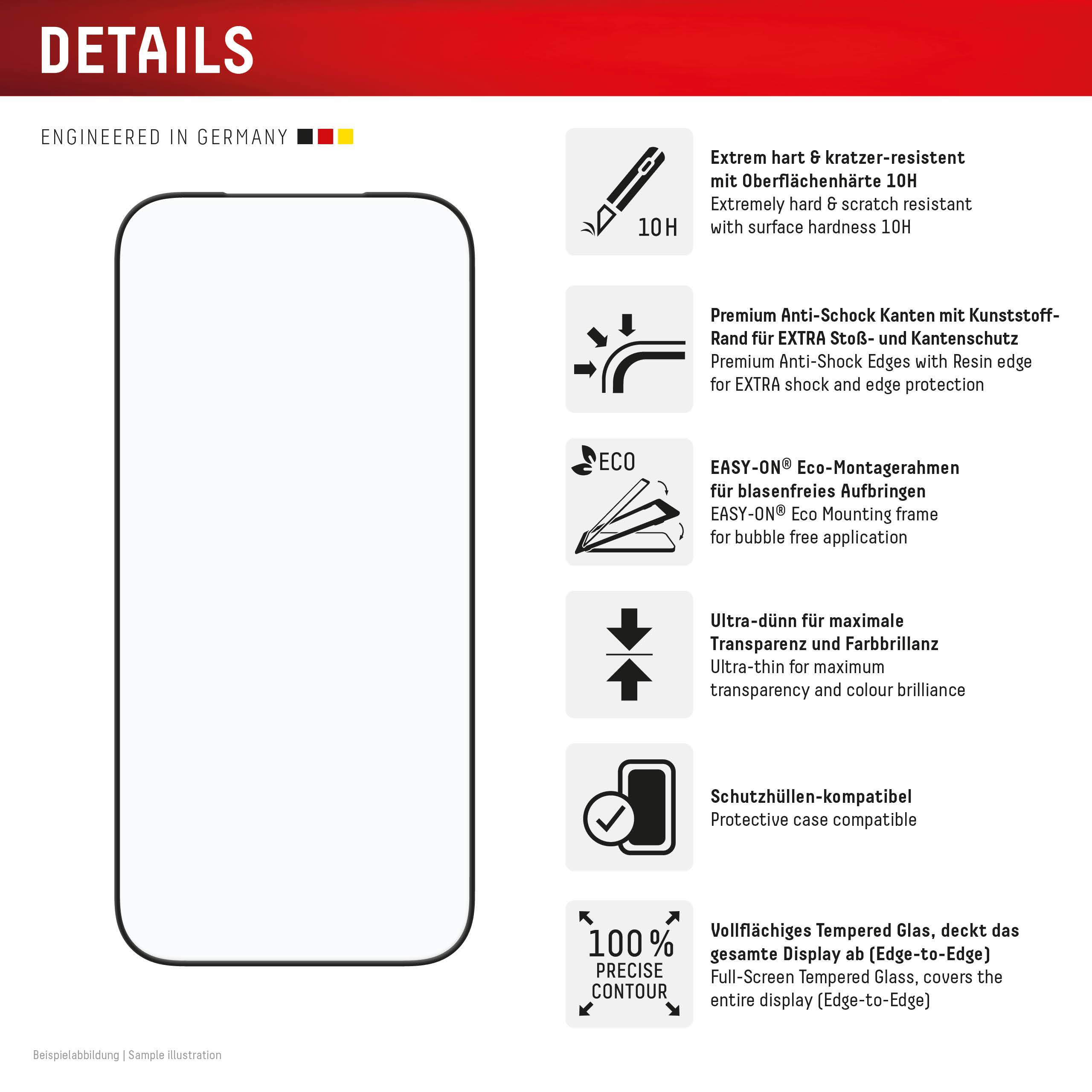 E.V.I. Premium Glas FC für Apple iPhone 17