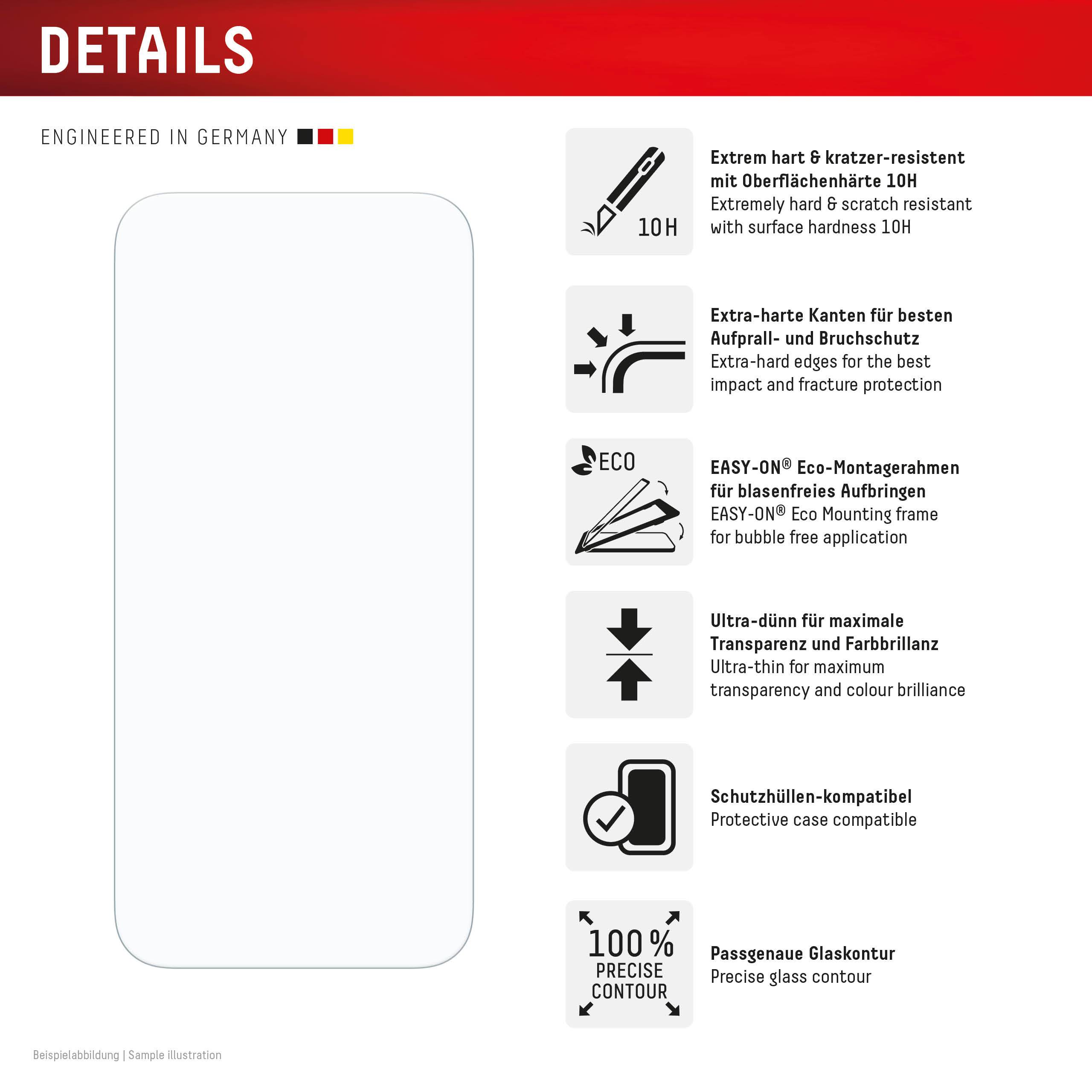 E.V.I. Glas+ Schutzhülle für Apple iPhone 17 Pro Max