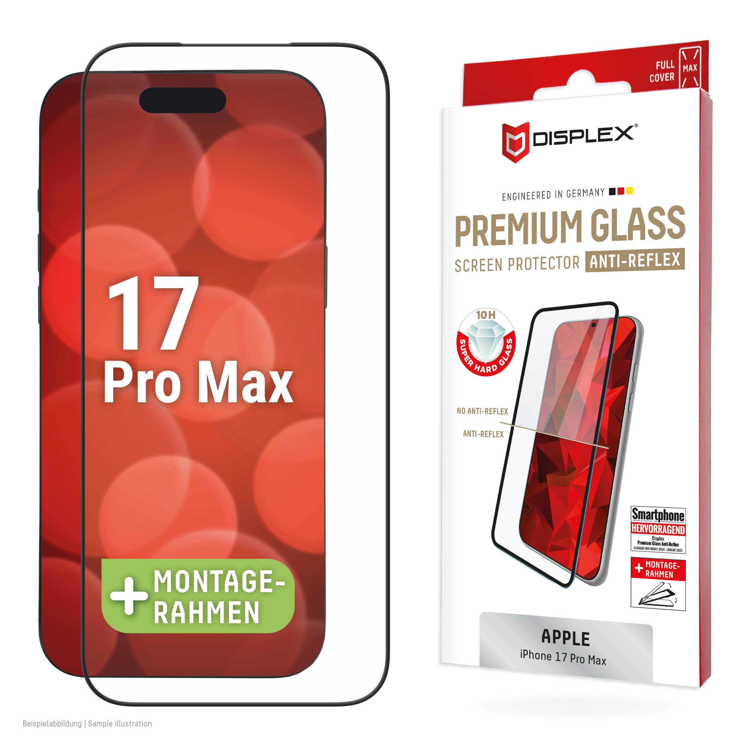 E.V.I. Premium Glas Full Cover für Apple iPhone 17 Pro Max