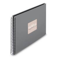Hama Spiral-Album Fine Art 50 schwarze Seiten Steingrau - BürokleinmaterialBlatt