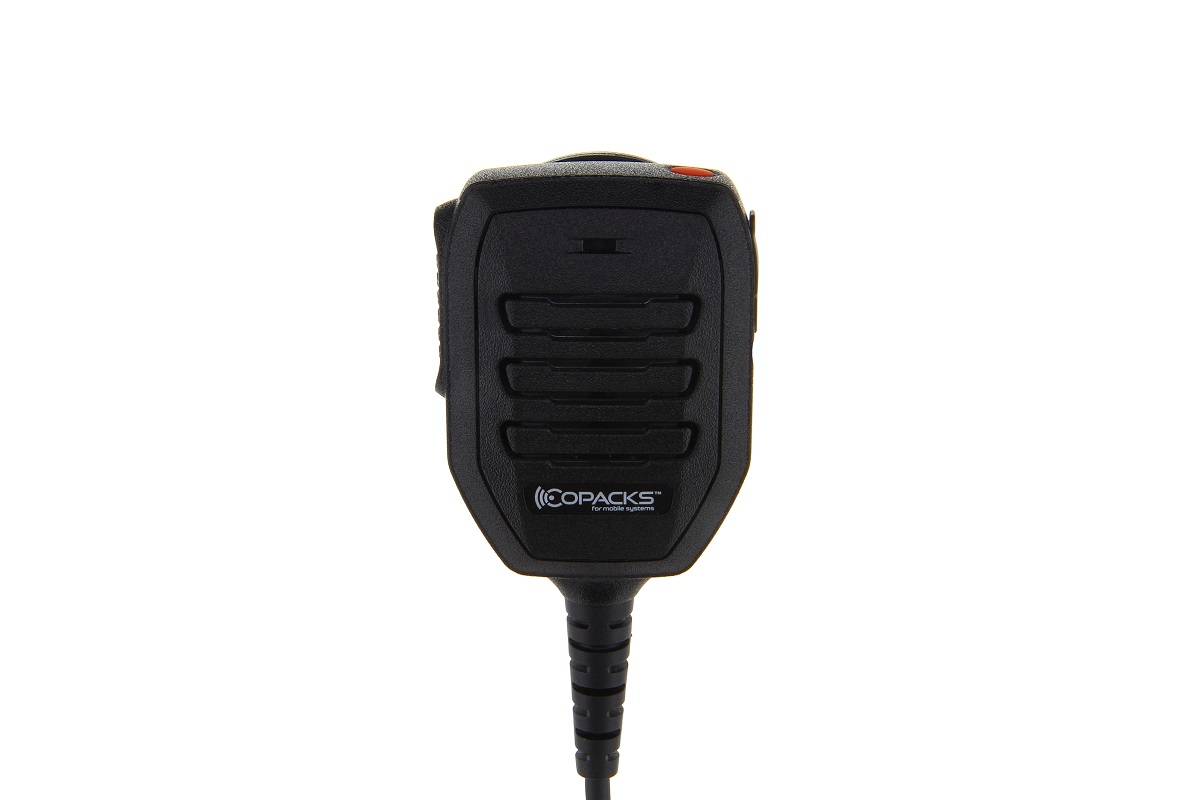 CoPacks Lautsprechermikrofon GE-XMB7E mit Notruftaste passend für Sepura STP9000, SC20, SC21 | 756052-3