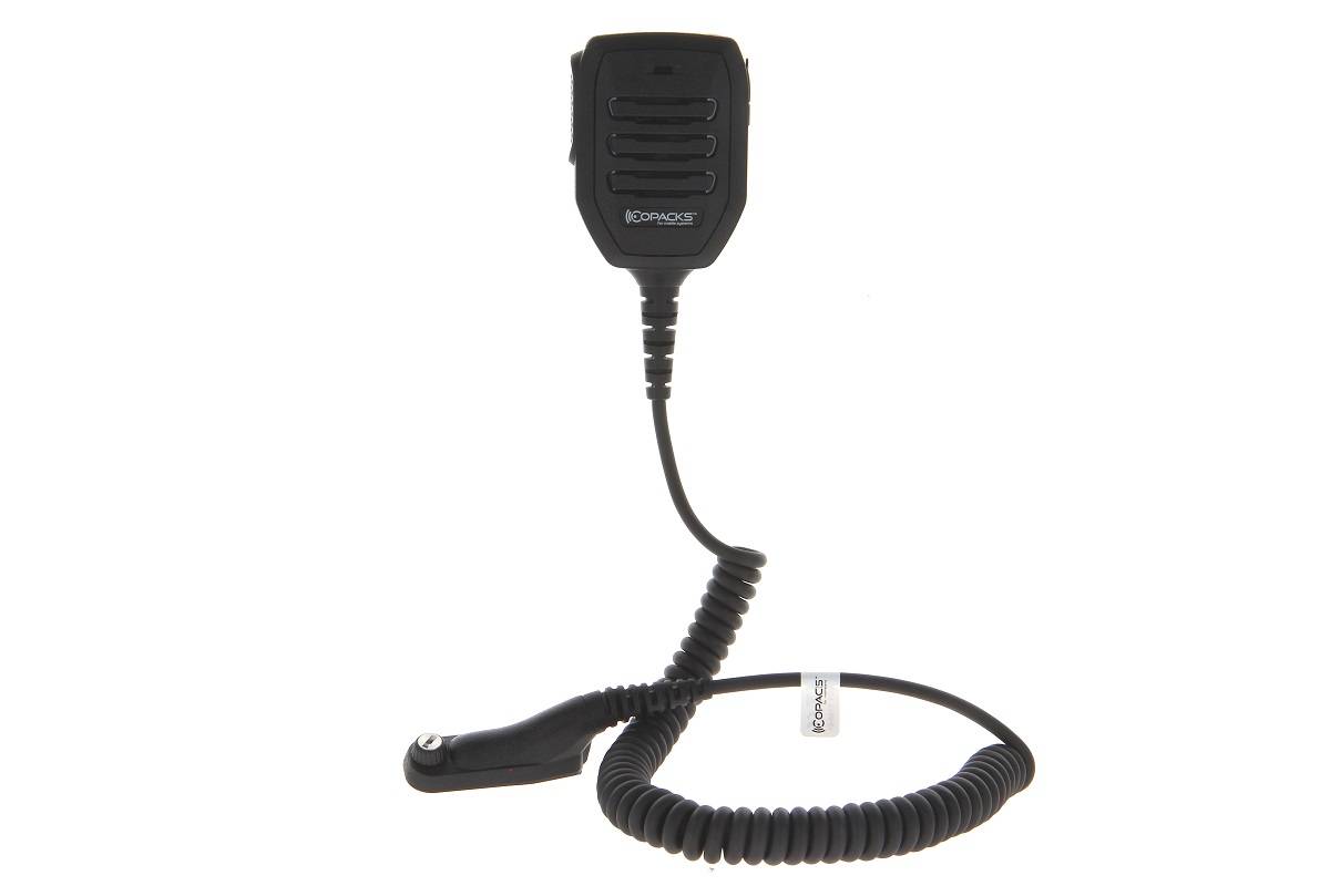 CoPacks Lautsprechermikrofon GE-XMB7E mit Notruftaste passend für Motorola MTP850FuG | 756018-3