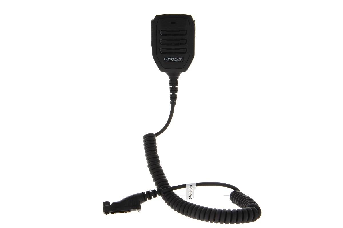 CoPacks Lautsprechermikrofon GE-XMB7E mit Notruftaste passend für Sepura STP9000, SC20, SC21 | 756052-3