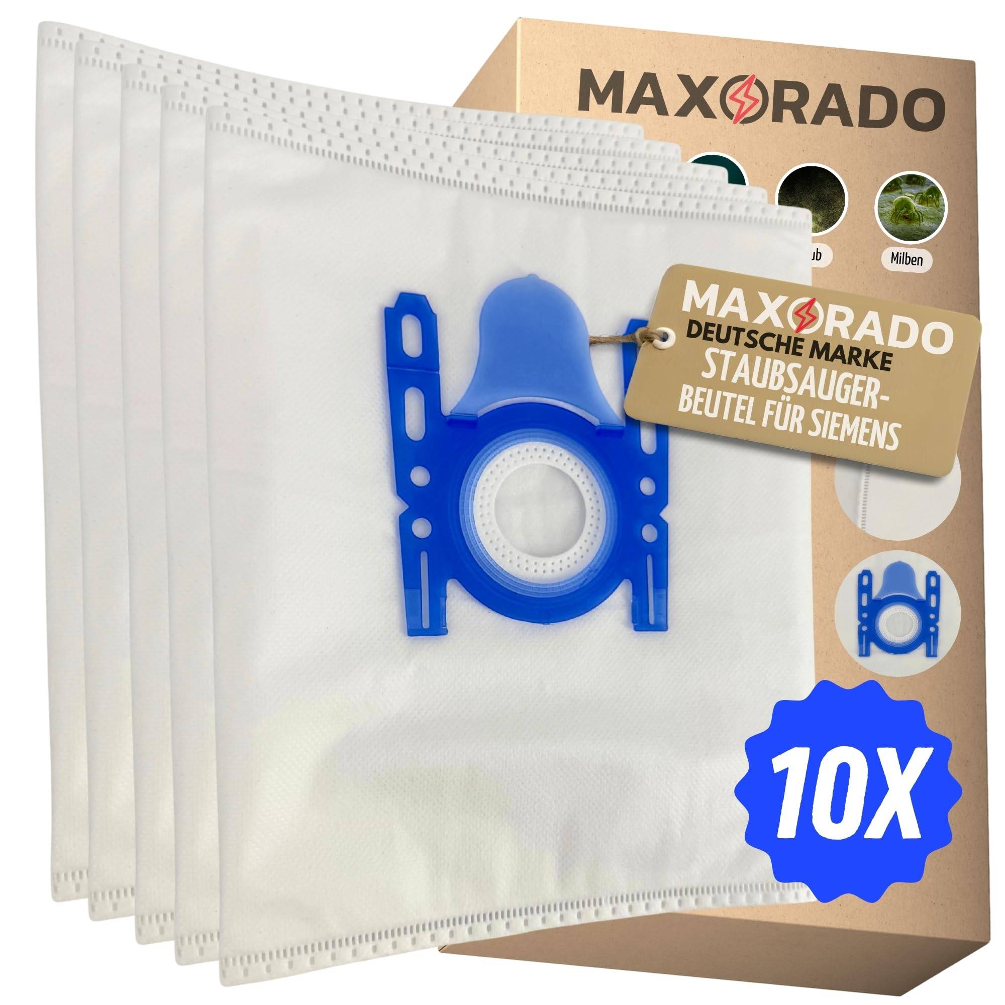 10 Beutel für Bosch Siemens Type D E F G H BBZ2AF1 BBZ2AF2 BBZ41FG 468383 577549 VZ41FGALL BSG71801/03