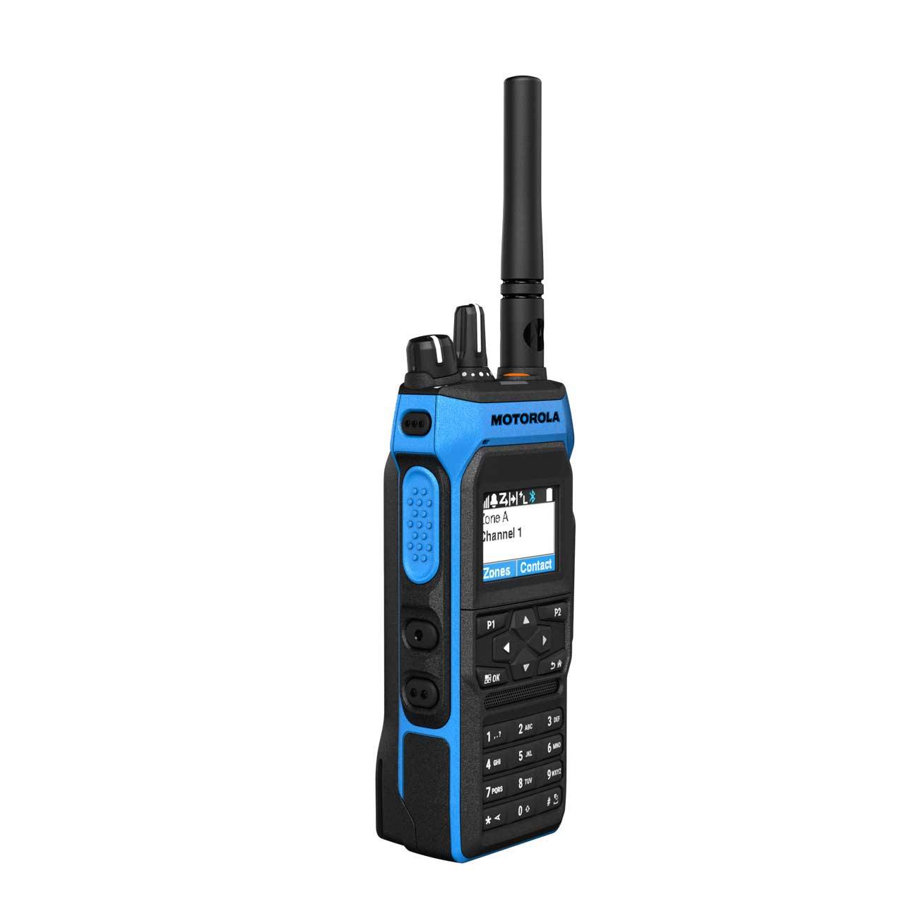 Motorola R7Ex Set aus 6 Handfunkgeräten UHF FKP - Mehrfachladegerät MDH57QCN9RA3AN