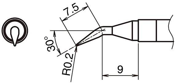 Aktiv-Lötspitze Format 0.2JL