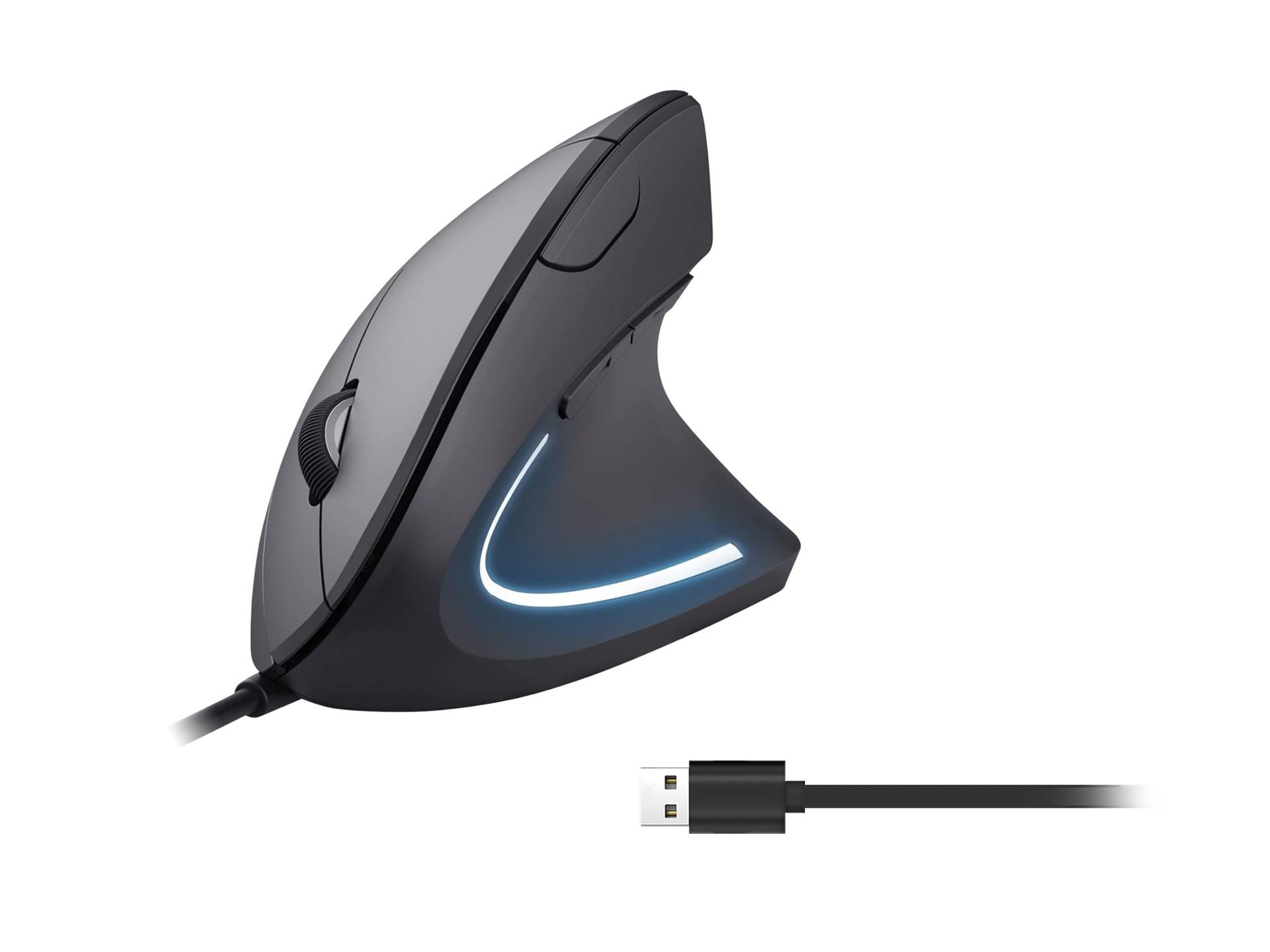 Equip 245118, rechts, Vertikale Ausführung, Optisch, USB Typ-A, 3200 DPI, Schwarz