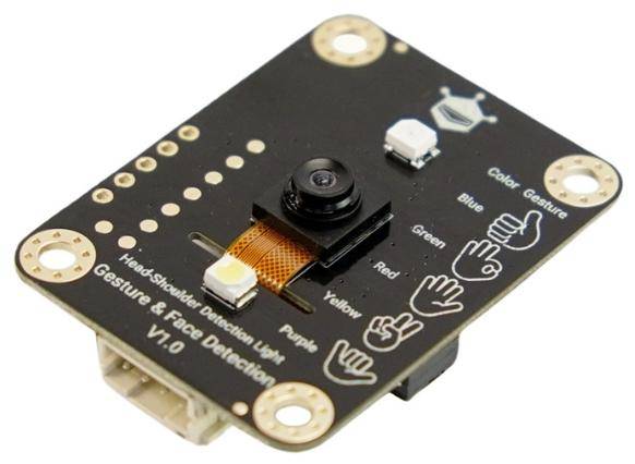 DFRobot Gravity Offline Edge AI Gesture Face Detection Sensor, 5 Gesten, 10 Gesichter, 3 m, 3,3-5 V