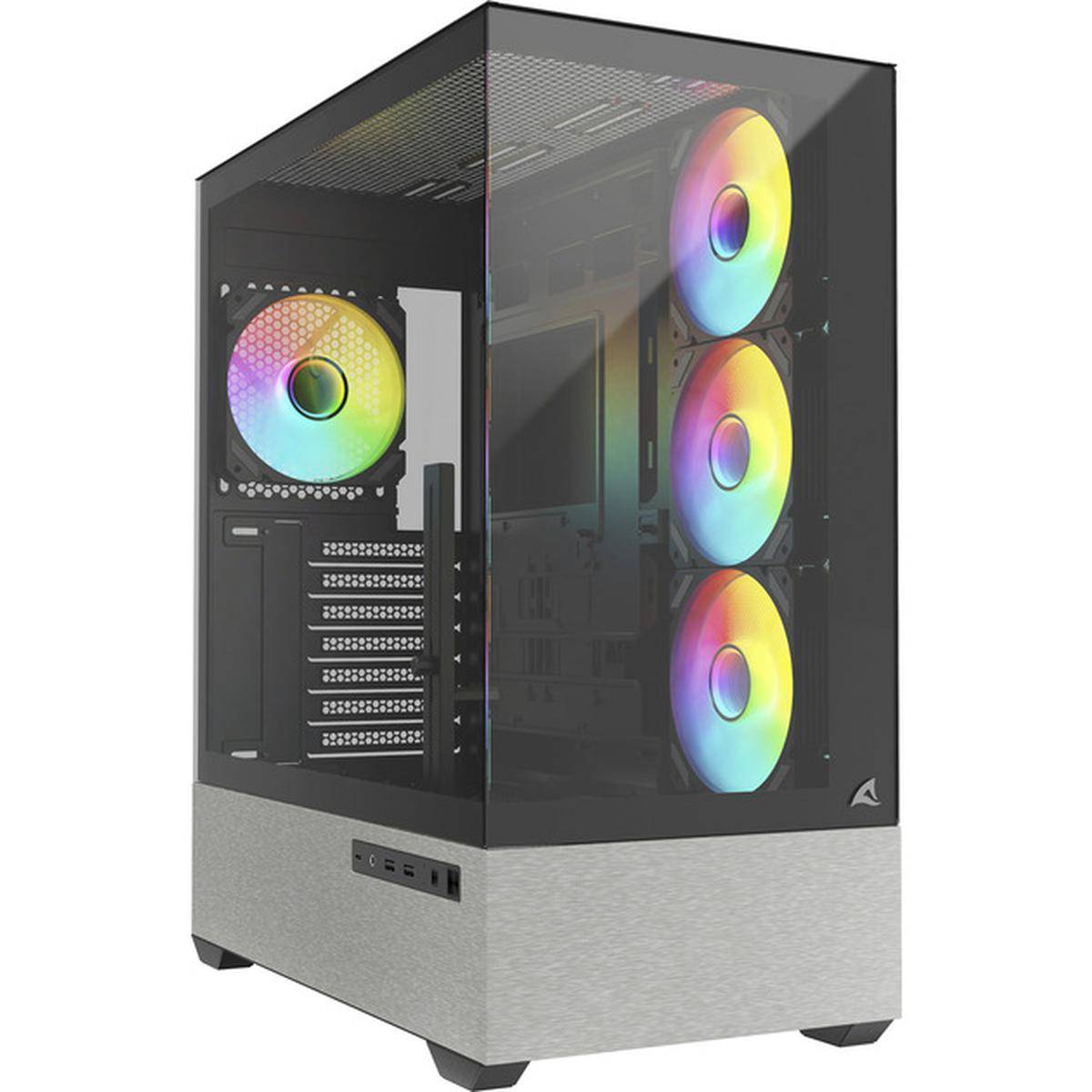 Sharkoon AK7 ATX PC-Gehäuse ARGB schwarz
