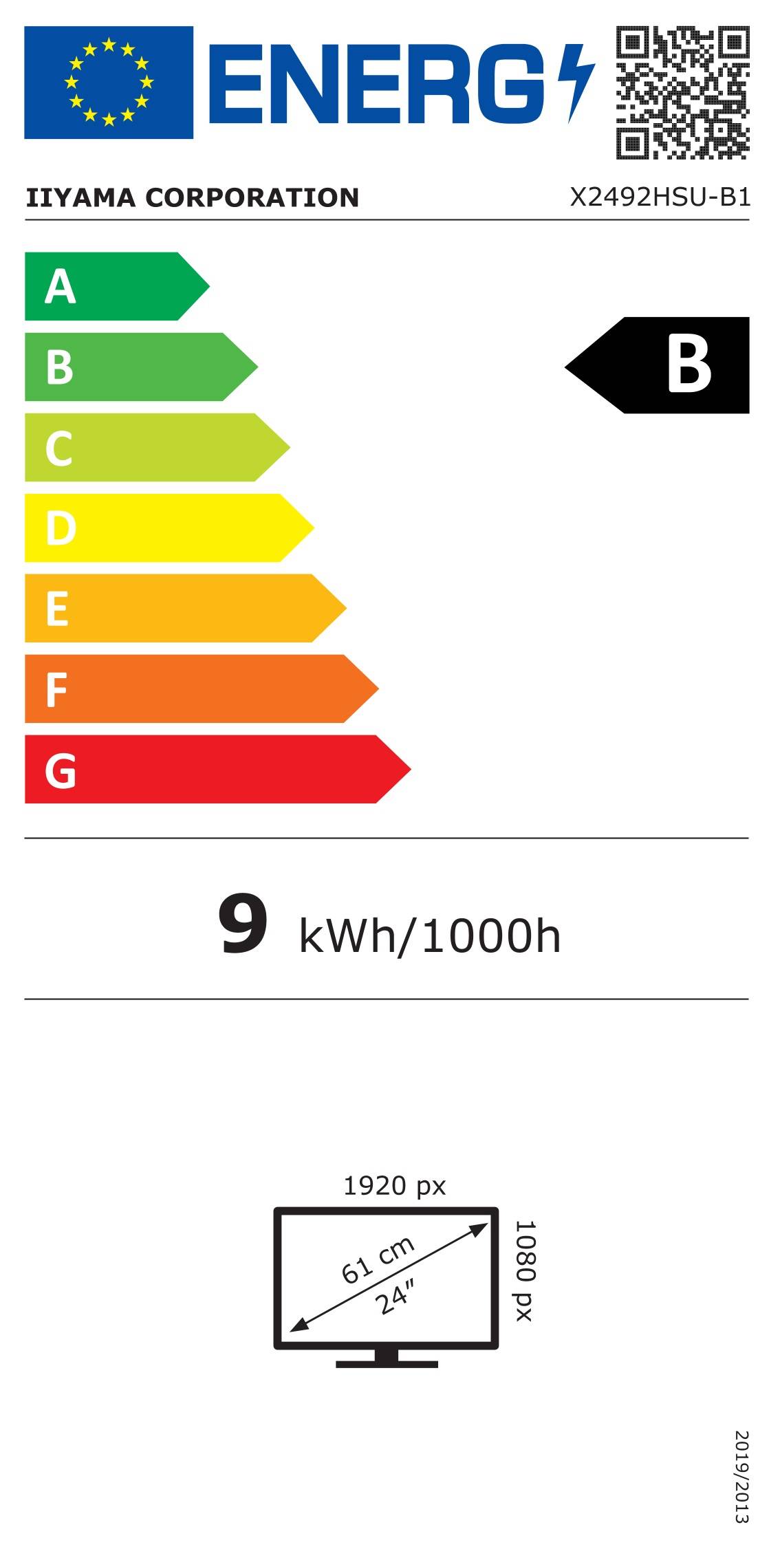 iiyama X2492HSU 24 Zoll (60.5 cm) IPS-Full-HD-Panel mit 4-seitigem Slim-Bezel 3 ms GTG 300 cd/m² HDMI DisplayPort USB Schwarz