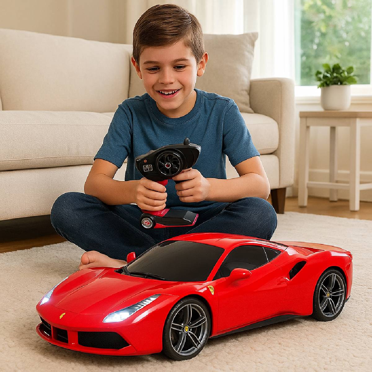 Maisto Tech 582133 - Ferngesteuertes Auto - Ferrari 488 GTB (rot, 56cm)