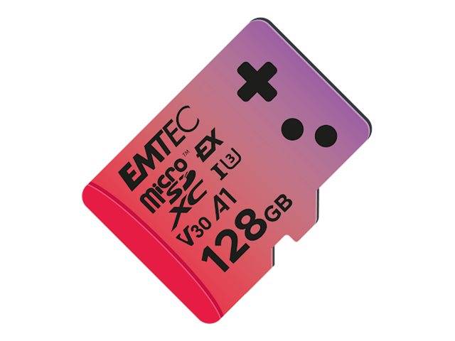 EMTEC Express Gaming - Flash-Speicherkarte128 GB - A1 / Video Class V30 / UHS-I