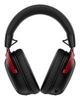 Schwarze und rote Over-Ear-Kopfhörer mit gepolsterten Ohrmuscheln und einem breiten Kopfbügel.